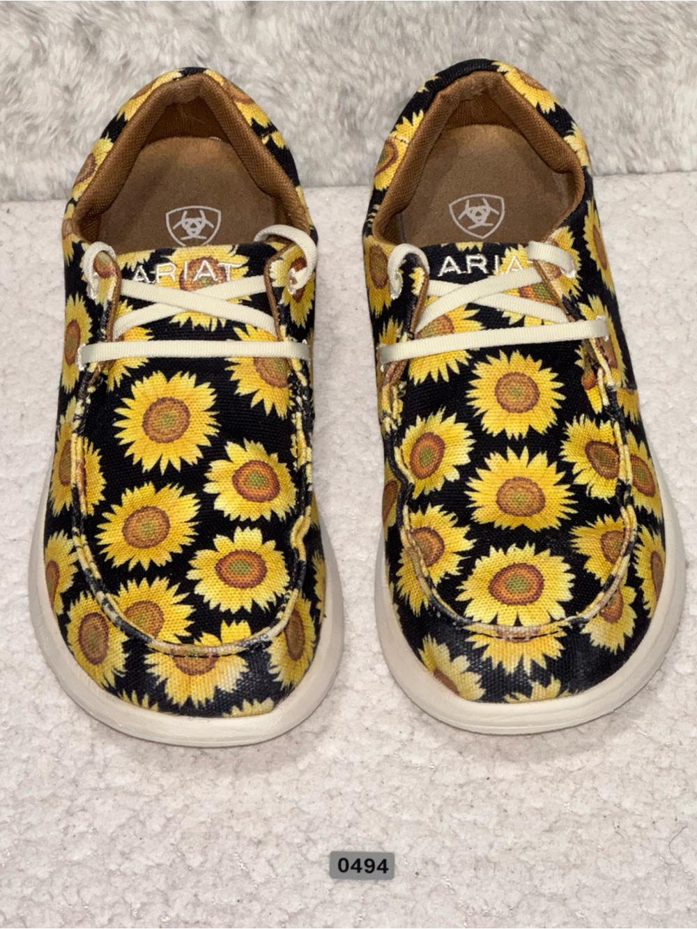 🌻 Ariat Hilo Sunflower Skies Canvas Slip On Sneakers Shoes Women's Sz 9.5 - Picture 16 of 16